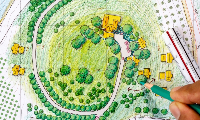 Illustration de projets en espaces verts : les techniques manuelles de dessin Illustration de projets en espaces verts : les techniques manuelles de dessin